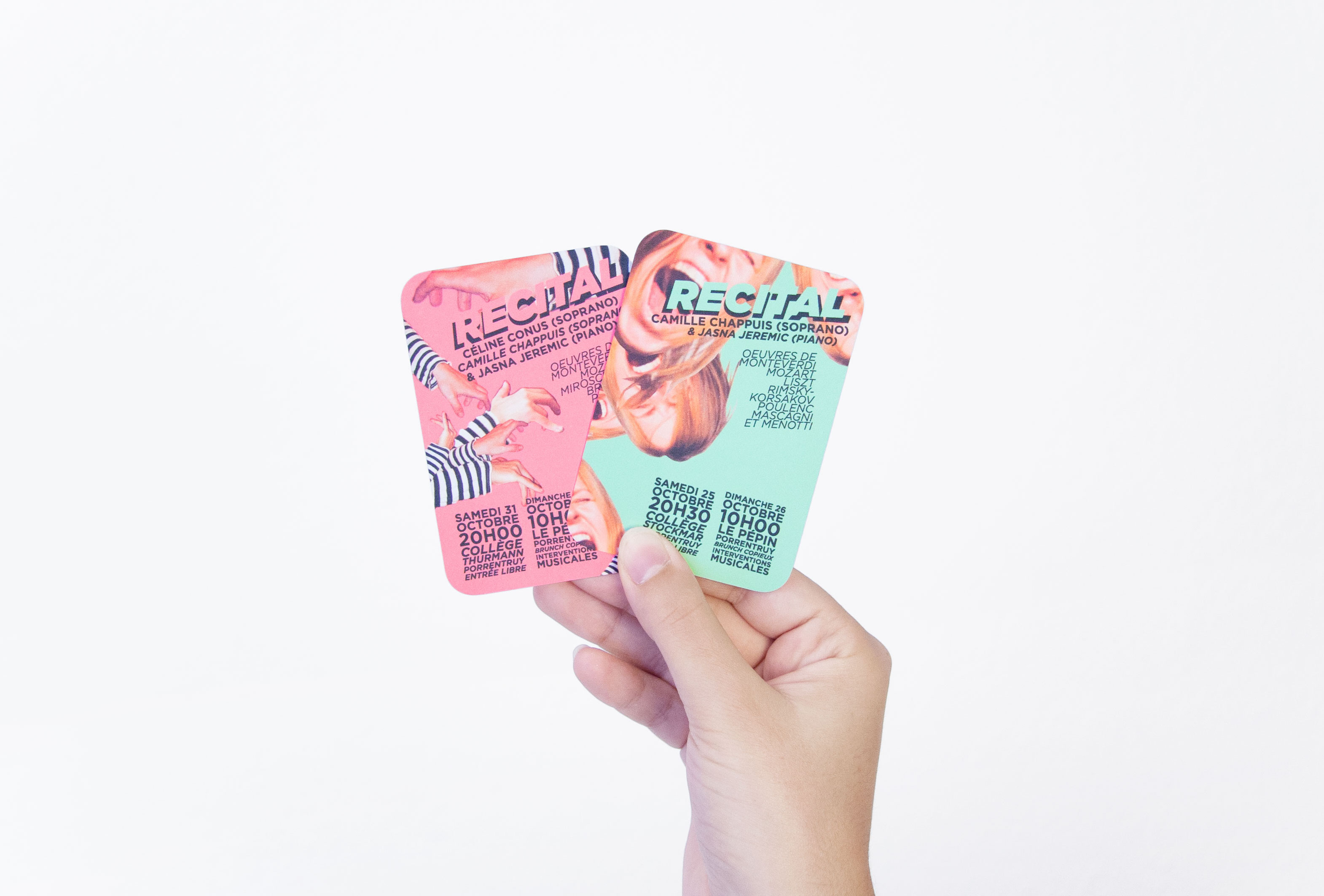 Récital à deux voies et piano - Camille Chappuis soprano - Céline Conus soprano - Jasna Jeremic piano - graphisme arnaud chappuis