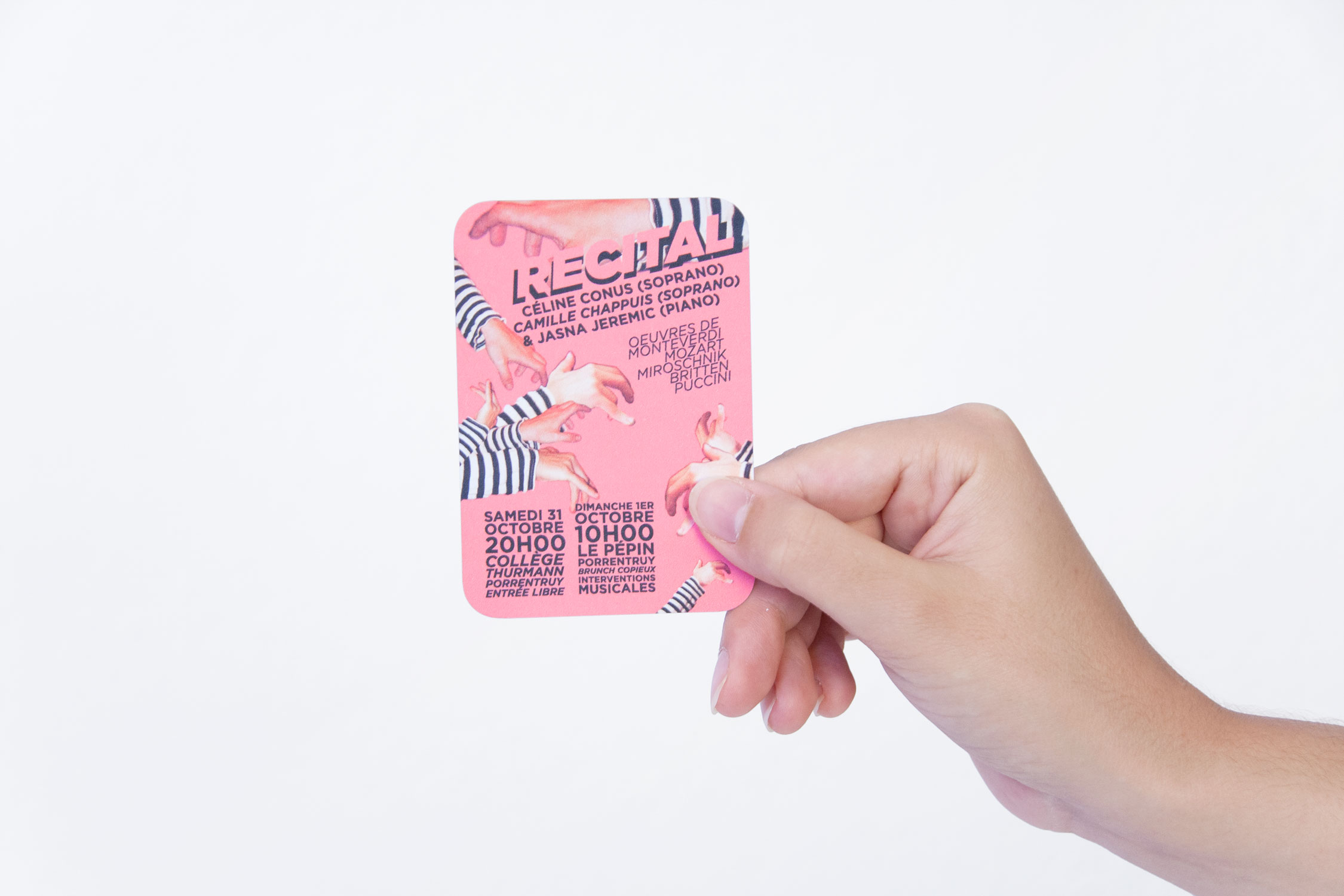 Récital à deux voies et piano - Camille Chappuis soprano - Céline Conus soprano - Jasna Jeremic piano - graphisme arnaud chappuis