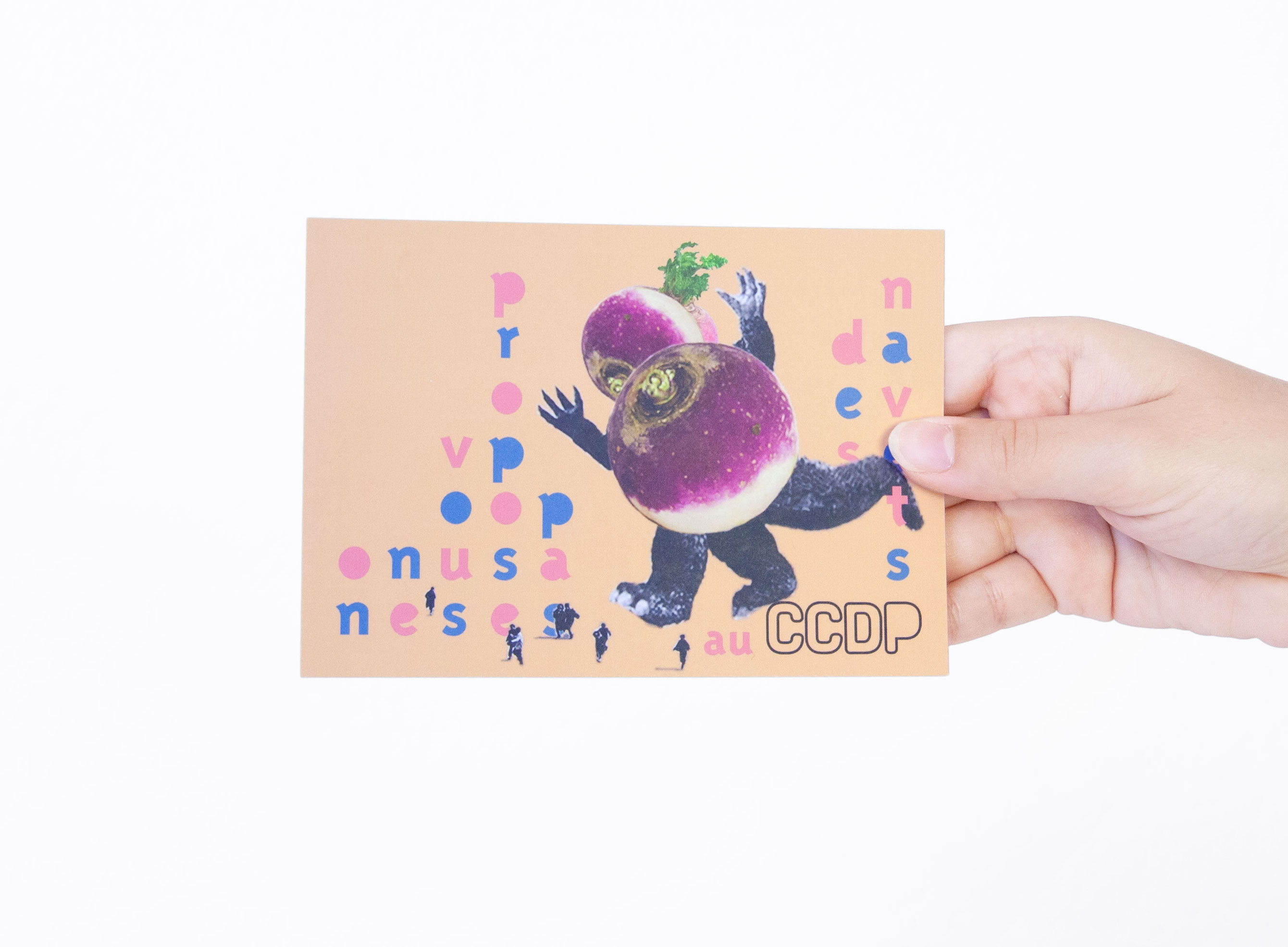 cartes de correspondance - centre culturel du district de Porrentruy - ccdp - idiotismes culinaires - On ne vous propose pas des navets - graphisme arnaud chappuis