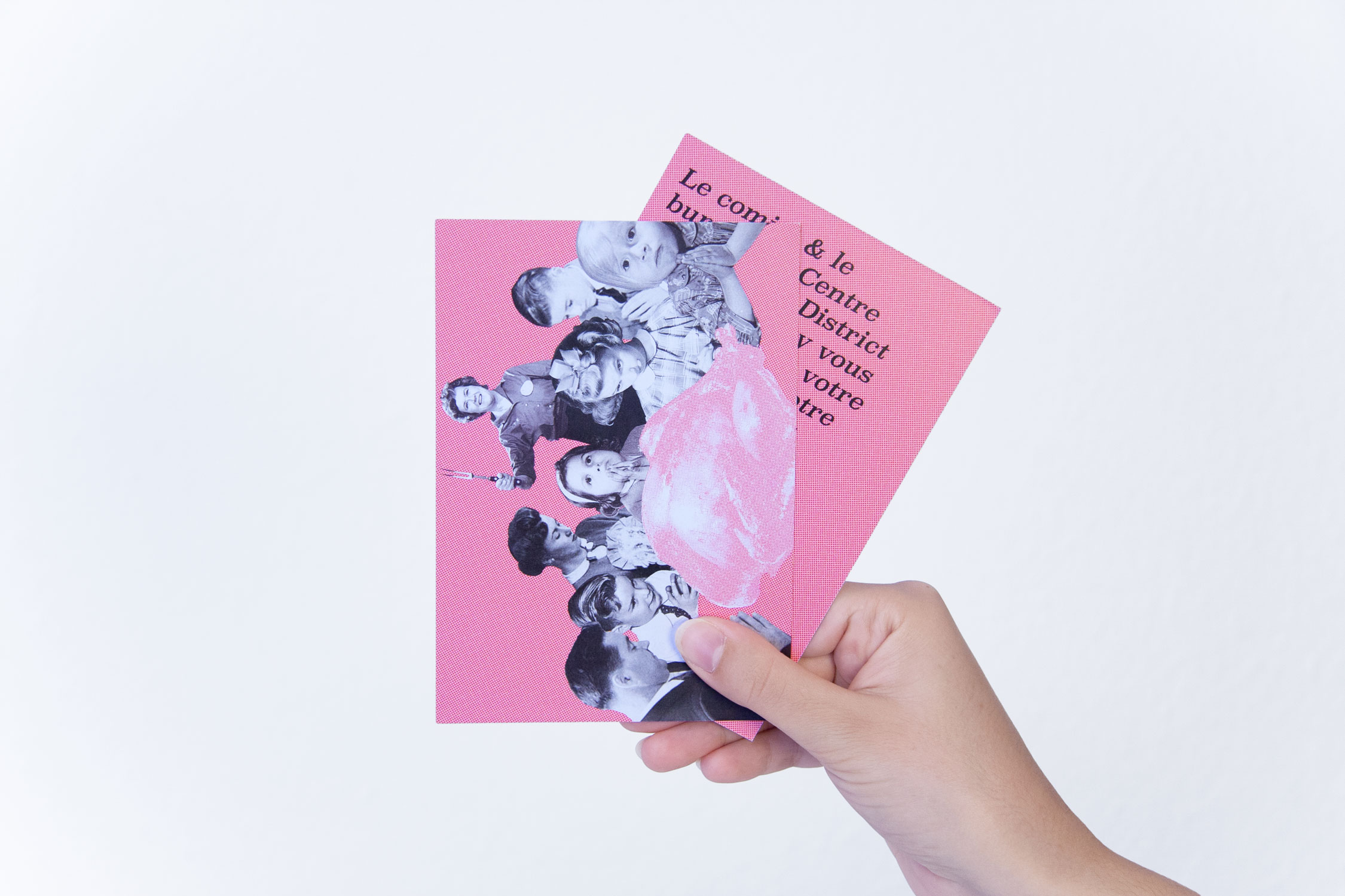 cartes de voeux - centre culturel du district de Porrentruy - ccdp - personnalités de la culture américaine années 60-70 - graphisme arnaud chappuis